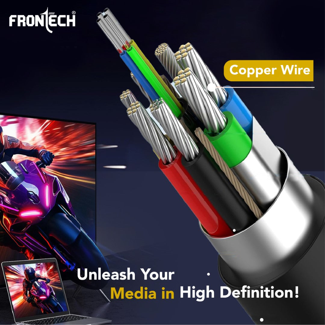 Frontech VGA Cable - 1.5M | Enhanced Signal Transmission for HD Audio/Video (NC-0027) Frontech VGA Cable - 1.5M | Enhanced Signal Transmission for HD Audio/Video (NC-0027)